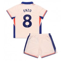 Chelsea Enzo Fernandez #8 Koszulka Wyjazdowa dzieci 2024-25 Krótki Rękaw (+ krótkie spodenki)